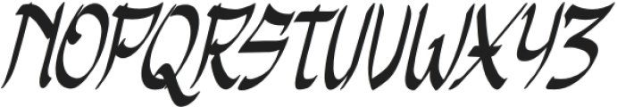 Nau Genzo Italic otf (400) Font LOWERCASE