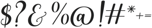 Naughty-Italic otf (400) Font OTHER CHARS