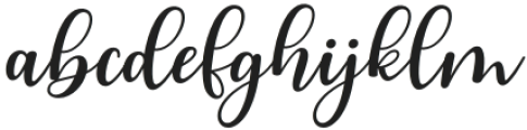 Naughty-Italic otf (400) Font LOWERCASE