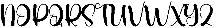 Naughty Regular otf (400) Font UPPERCASE