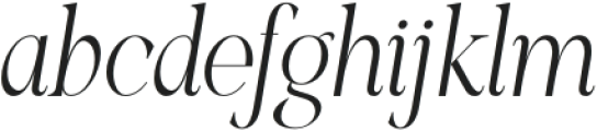 Nauka italic otf (400) Font LOWERCASE