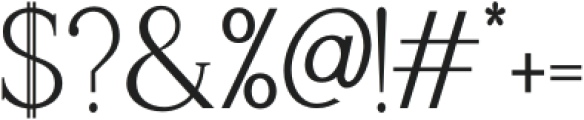 Naure Condensed otf (400) Font OTHER CHARS