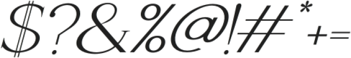 Naure-Oblique otf (400) Font OTHER CHARS