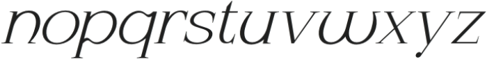 Naure-Oblique otf (400) Font LOWERCASE