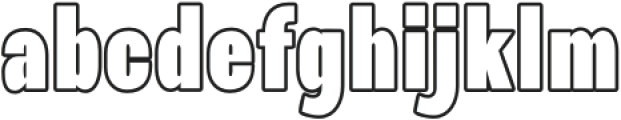 Navagio Bold Outline otf (700) Font LOWERCASE