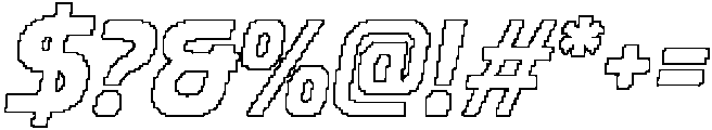 Navalie Pixel Outline otf (400) Font OTHER CHARS