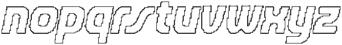 Navalie Pixel Outline otf (400) Font LOWERCASE