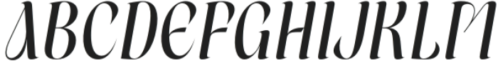 Navesry Italic otf (400) Font UPPERCASE