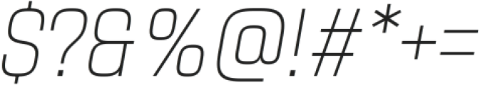 Navine Condensed Thin Italic ttf (100) Font OTHER CHARS