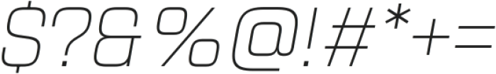 Navine Thin Italic ttf (100) Font OTHER CHARS