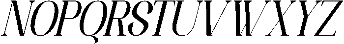 Nazelek Italic otf (400) Font UPPERCASE