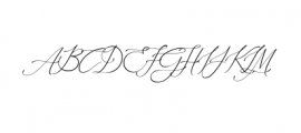 Nagisha TTF Font UPPERCASE