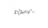 Natthalie Signature Font OTHER CHARS