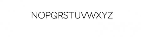 NauticusSansThin.otf Font LOWERCASE