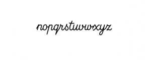 NauticusScriptBold.otf Font LOWERCASE