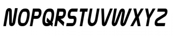 Nasalization Condensed Regular Italic Font LOWERCASE