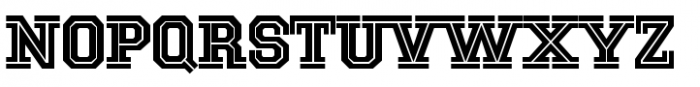 National Champion Cut Regular Font UPPERCASE