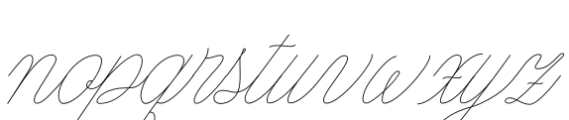 Nautica Line Noodle 01 Font LOWERCASE