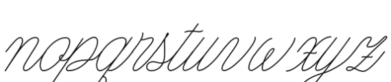 Nautica Line Noodle 02 Font LOWERCASE