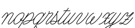 Nautica Line Noodle 03 Font LOWERCASE