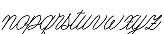 Nautica Line Noodle 04 Font LOWERCASE