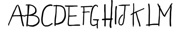 Nabilang - A Handwritten Font 1 Font UPPERCASE