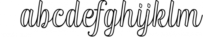 Nadella Layered Script Font 6 Font LOWERCASE