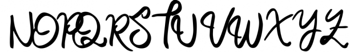 Namasia | Natural Script Font UPPERCASE