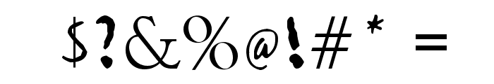 NATURAL WRITING Font OTHER CHARS