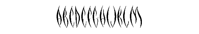NATYRE-Regular Font UPPERCASE