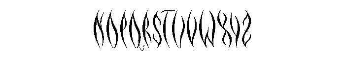 NATYRE-Regular Font UPPERCASE