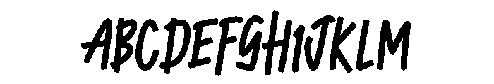 NAUGHTY BRO Font UPPERCASE