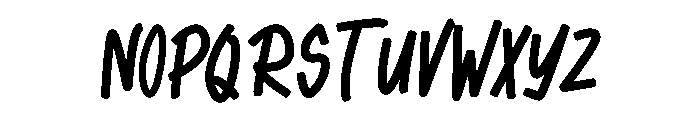 NAUGHTY BRO Font UPPERCASE