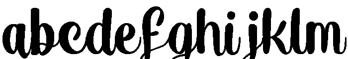 Nabilla Melody Font UPPERCASE