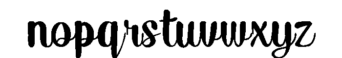 Nabilla Melody Font LOWERCASE