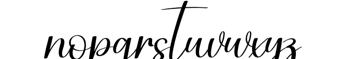 Naglena Font LOWERCASE