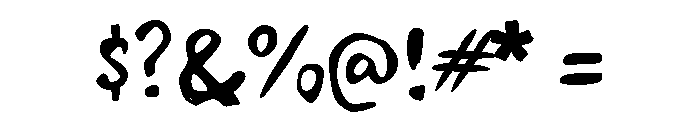 Nagume Font OTHER CHARS