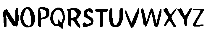 Nagume Font UPPERCASE