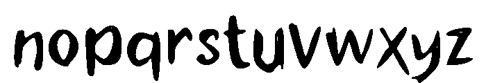Nagume Font LOWERCASE