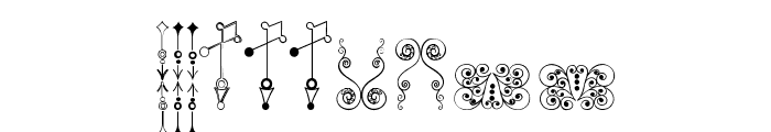 Naive Ornaments Free Font OTHER CHARS