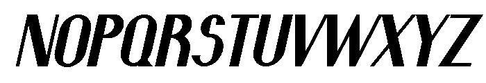 Nanaya Free Bold Italic Font UPPERCASE