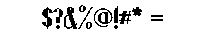 Nanaya Free Bold Font OTHER CHARS