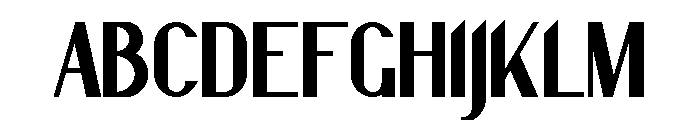 Nanaya Free Bold Font UPPERCASE