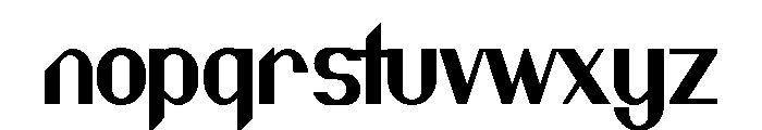 Nanaya Free Bold Font LOWERCASE