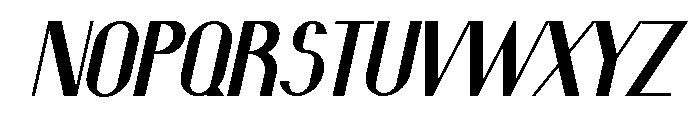 Nanaya Free Italic Font UPPERCASE