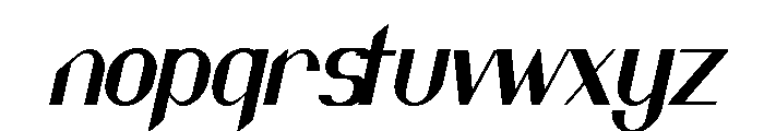 Nanaya Free Italic Font LOWERCASE