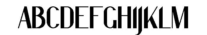 Nanaya Free Regular Font UPPERCASE