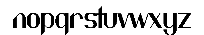 Nanaya Free Regular Font LOWERCASE