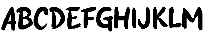 Nanya Font UPPERCASE