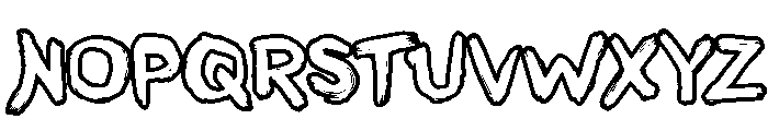NarconOutline Font UPPERCASE